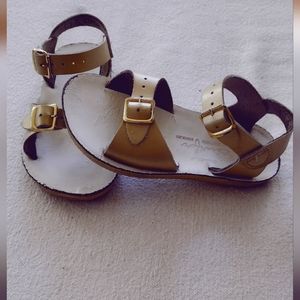 Sun San Surfers leather toddler buckle strap sandals size 9